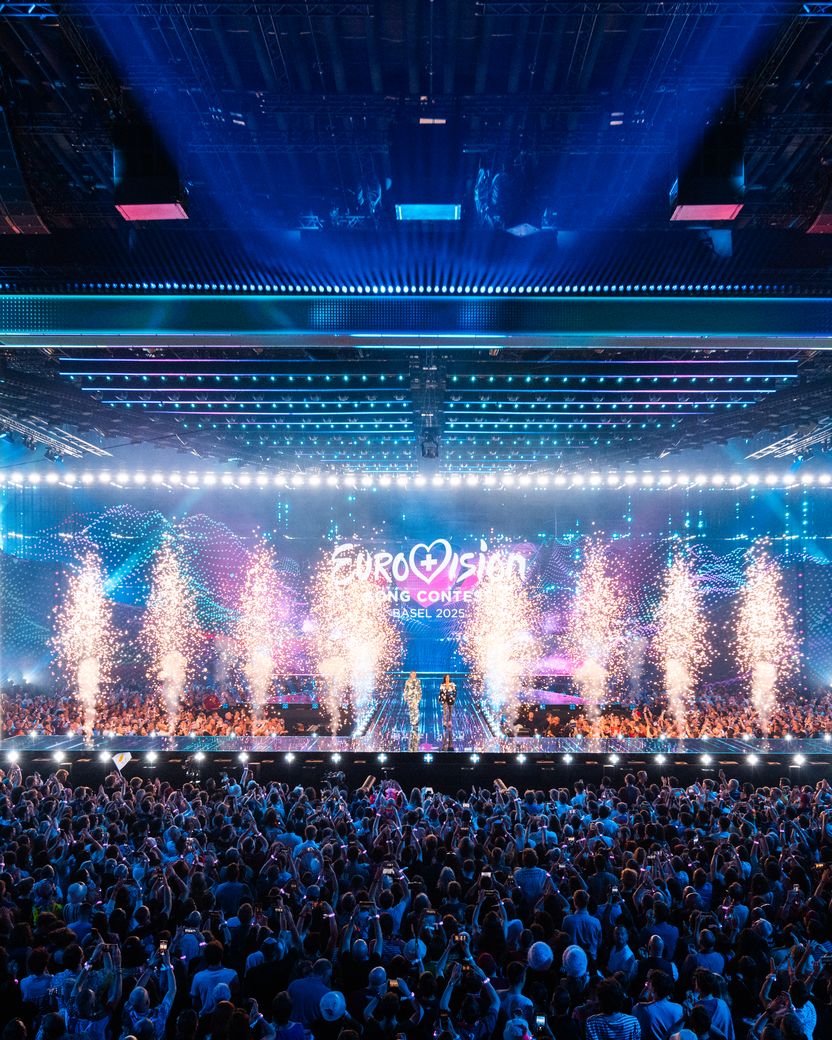 The St. Jakobshalle stage of Basel 2025