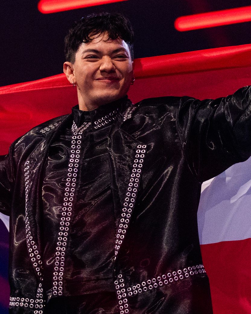 JJ walks the Flag Parade for Austria at Basel 2025