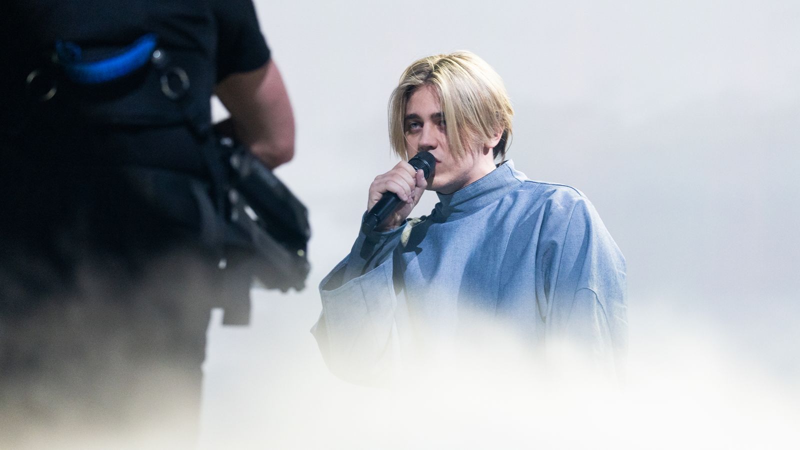 Katarsis performing for Lithuania at Basel 2025