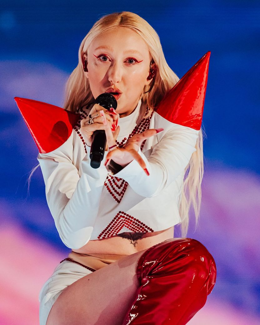 LUNA rehearsing The Tower for Poland at the First Rehearsal of the First Semi-Final at Malmö Arena