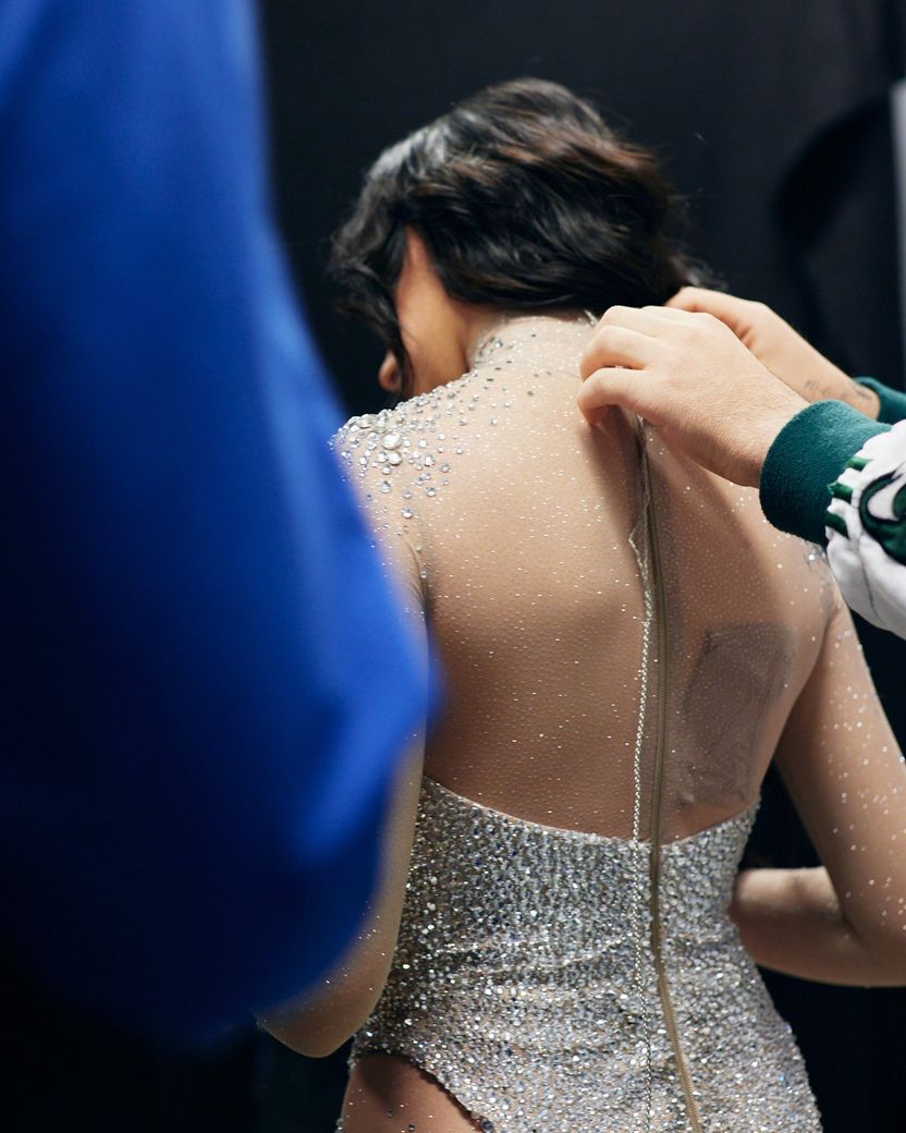 The artists of the Second Semi-Final preparing backstage at Malmö Arena ahead of rehearsals for the 68th Eurovision Song Contest