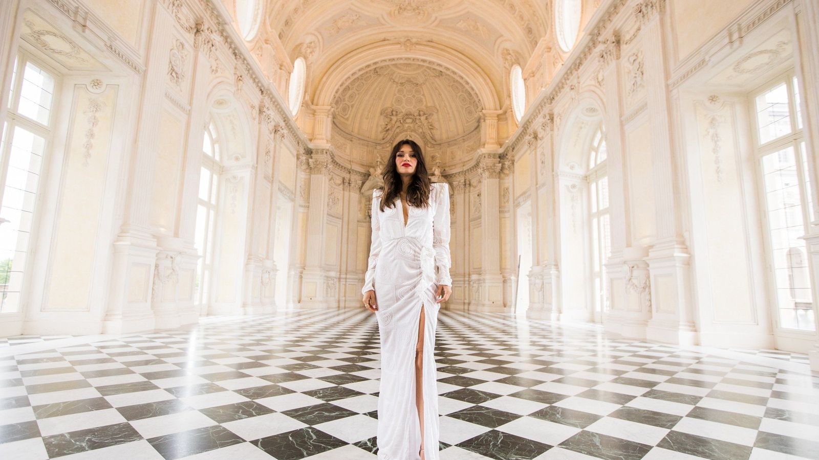 Montenegro's Vladana at the Eurovision Opening Ceremony 2022, Galleria Grande - La Venaria Reale