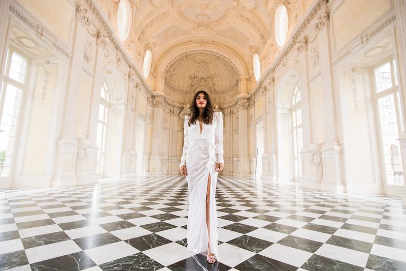 Montenegro's Vladana at the Eurovision Opening Ceremony 2022, Galleria Grande - La Venaria Reale