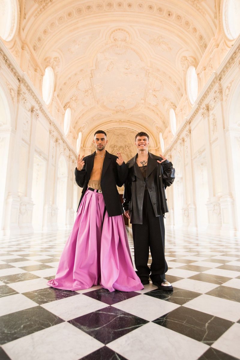 Italy - Mahmood & BLANCO - Eurovision Opening Ceremony 2022 - Galleria Grande - La Venaria Reale