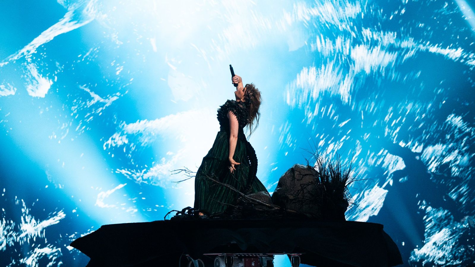 Gåte rehearsing Ulveham for Norway at the First Rehearsal of the Second Semi-Final at Malmö Arena