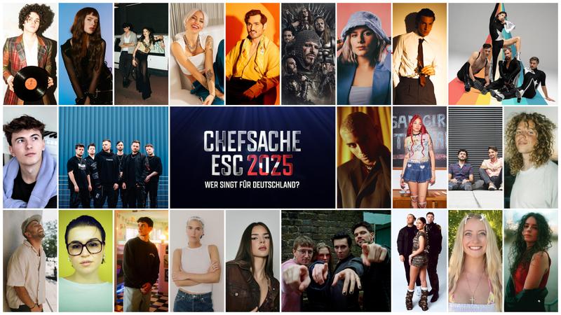 The 24 artists of Germany's Chefsache ESC 2025