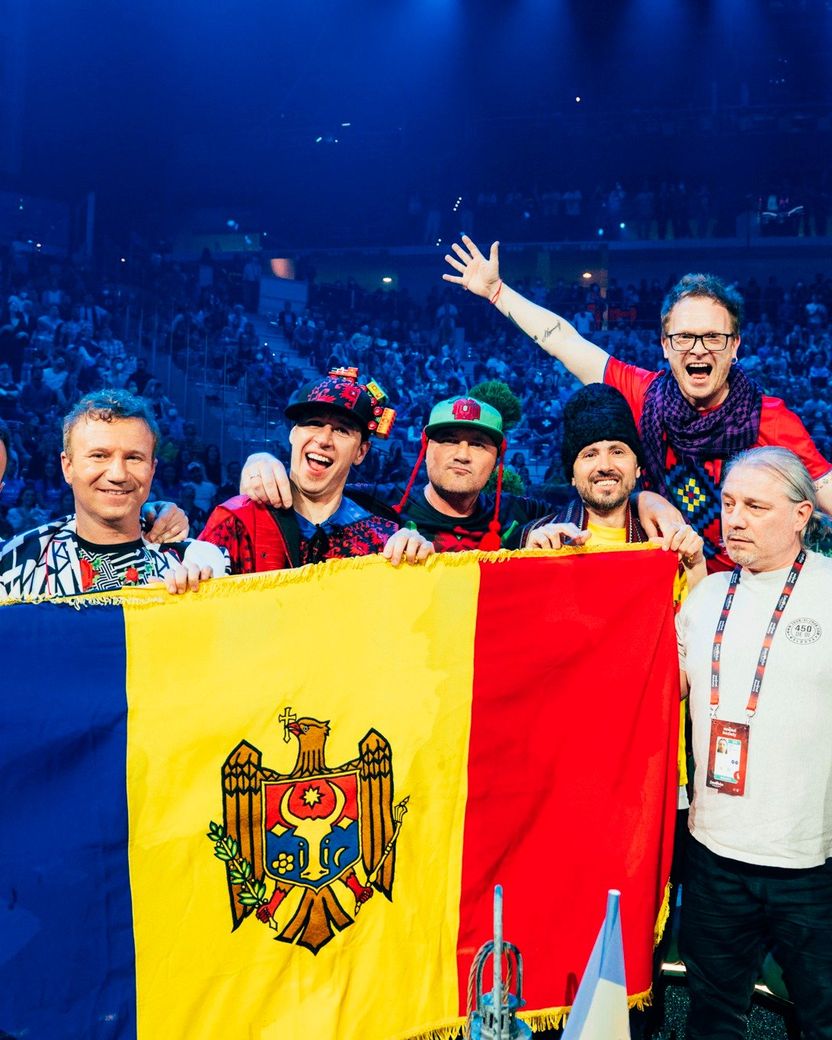 Moldova’s Zdob şi Zdub & Advahov Brothers at the 2022 Eurovision Song Contest