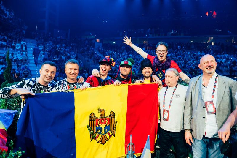 Moldova’s Zdob şi Zdub & Advahov Brothers at the 2022 Eurovision Song Contest