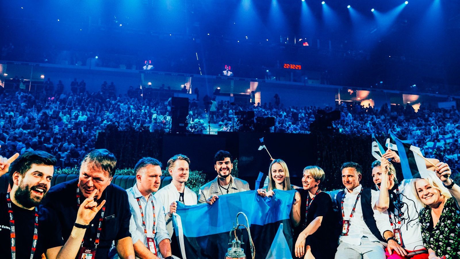 Estonia’s Stefan at the Second Semi-Final in Turin