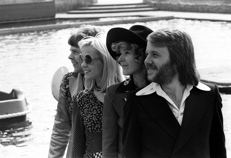 ABBA enjoy the sights of Brighton in 1974