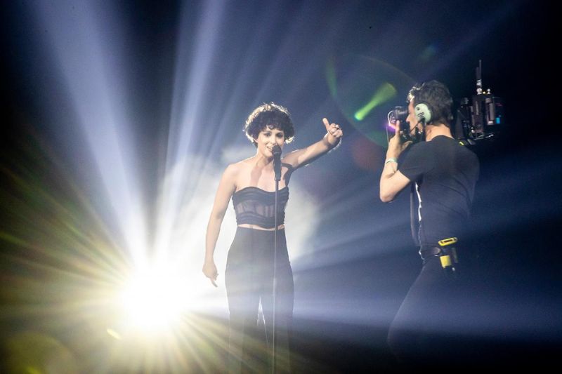 Barbara Pravi performing 'Voilà' in Rotterdam in 2021