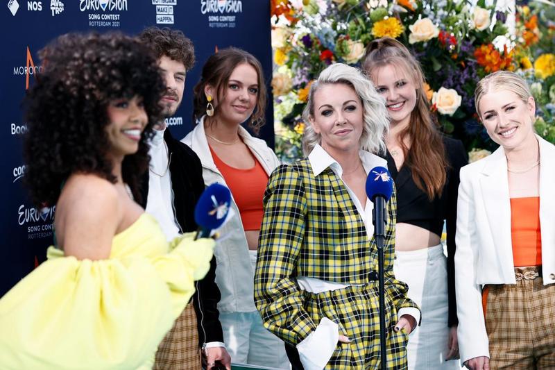 Lesley Roy from Ireland on the Turquoise Carpet