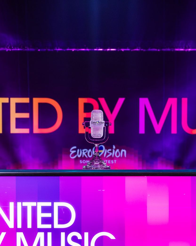 The winner's trophy of the Eurovision Song Contest 2024
