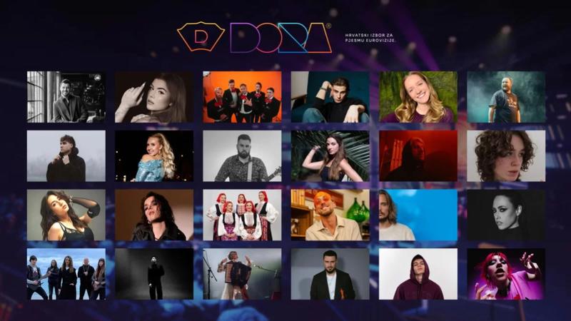 The lineup of Croatia's Dora 2026