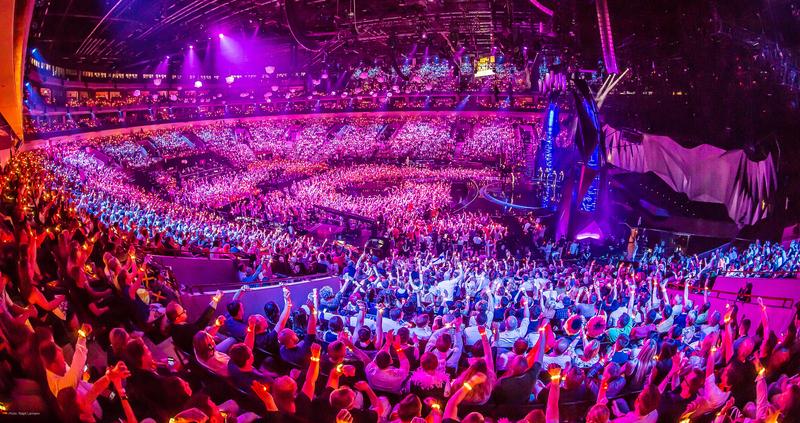 Malmö Arena in 2013, when the city hosted the Eurovision Song Contest previously