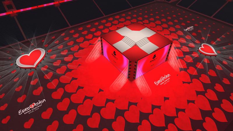 The stage design for the Arena plus pre-show and live viewing