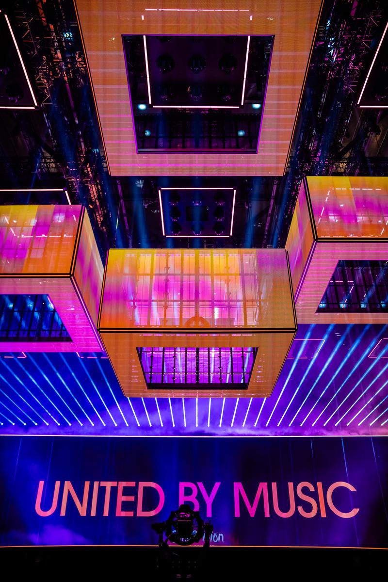 The stage for the 68th Eurovision Song Contest in Malmö.