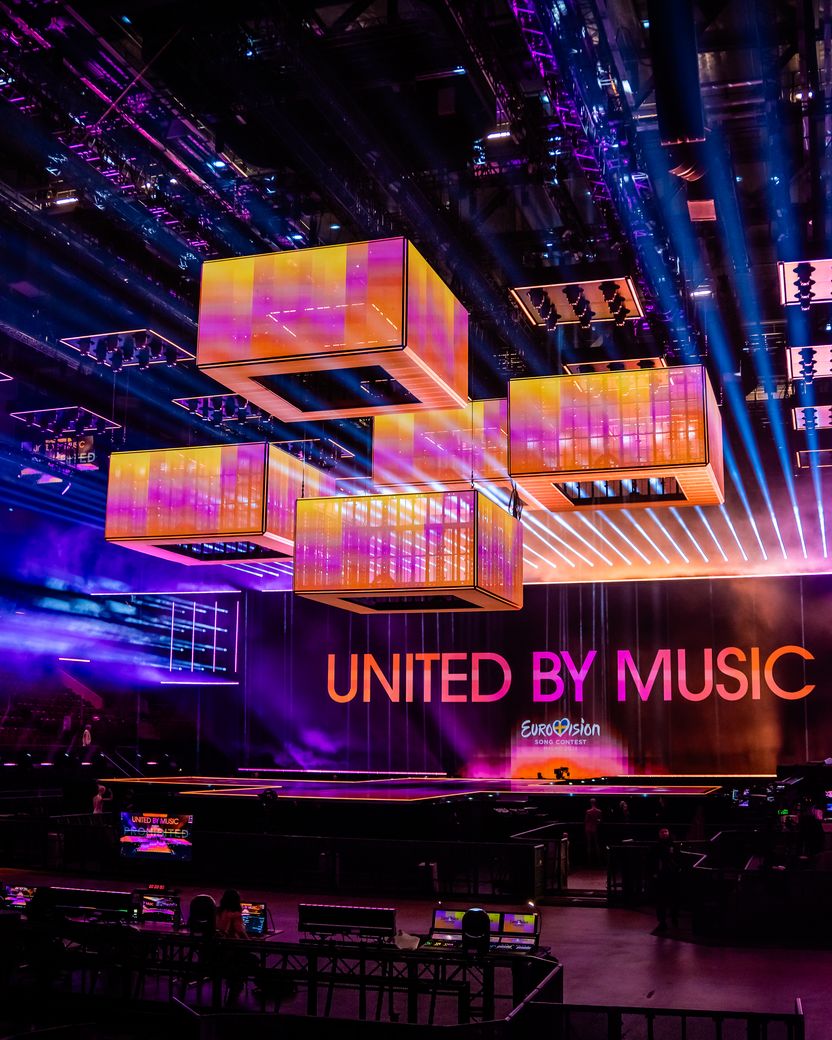 The stage for the 68th Eurovision Song Contest