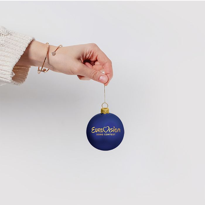 Festive Blue Christmas Bauble