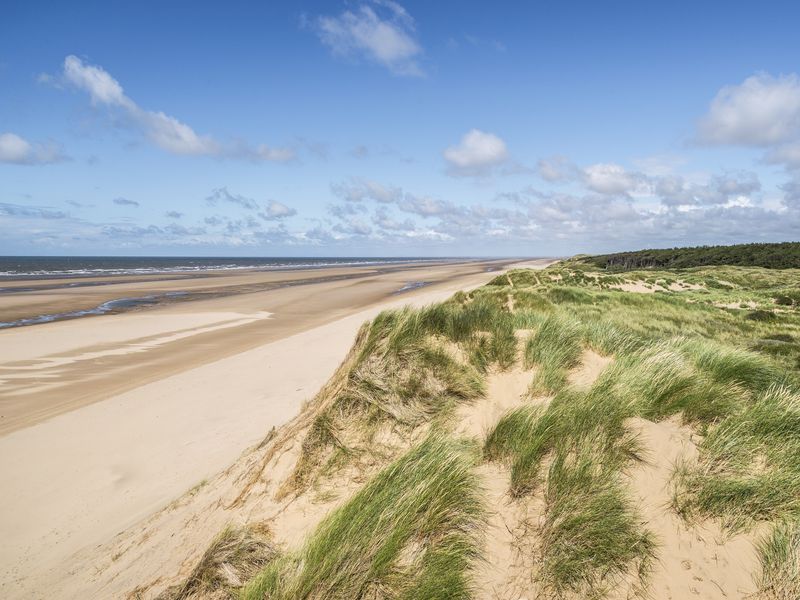 Catch some rays on Formby Beach in Merseyside. Image provided by Booking.com.
