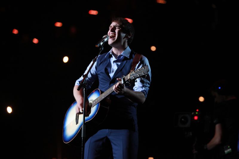 Tom Dice came sixth in Oslo with his song 'Me And My Guitar'