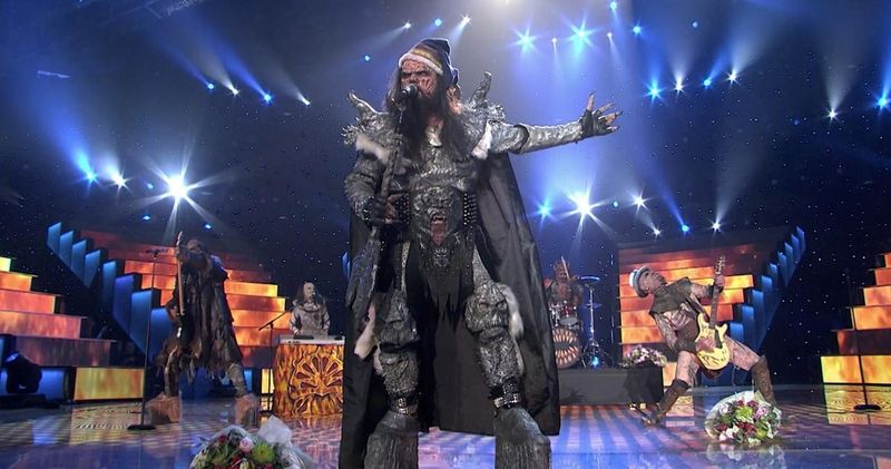 Finnish metal band Lordi won the 2006 Eurovision Song Contest in Athens, Greece