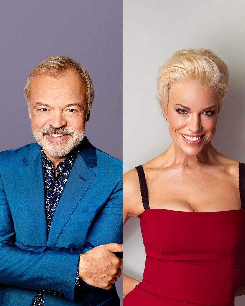 Eurovision 2023 Hosts (left to right): Julia Sanina, Graham Norton, Hannah Waddingham and Alesha Dixon.