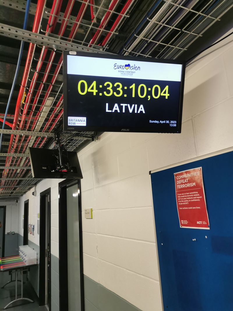 Backstage at the First Rehearsals at Liverpool Arena