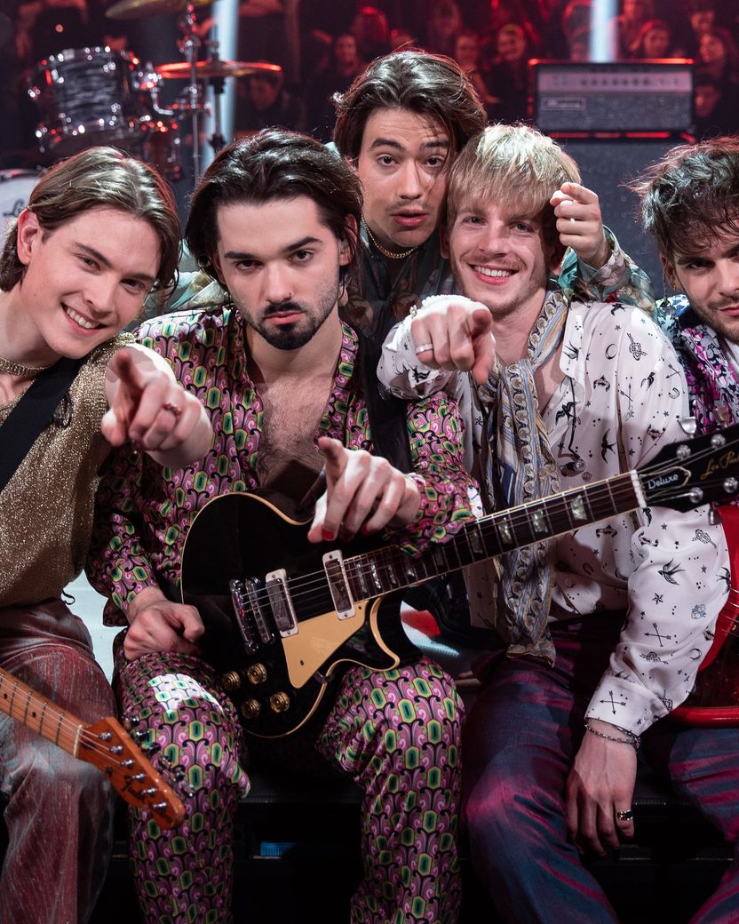 Slovenia's Joker Out performing on 'Misija Liverpool'