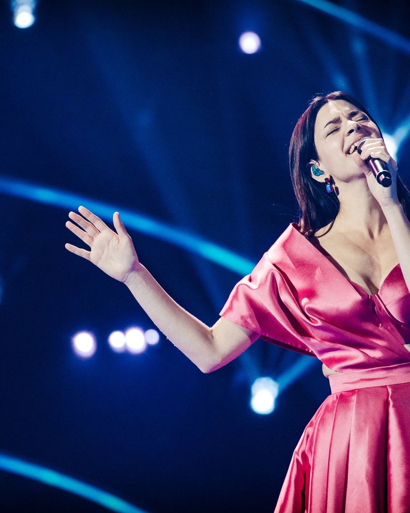 Mia Dimšić, Croatia, First Rehearsal, PalaOlimpico, 1 May 2022