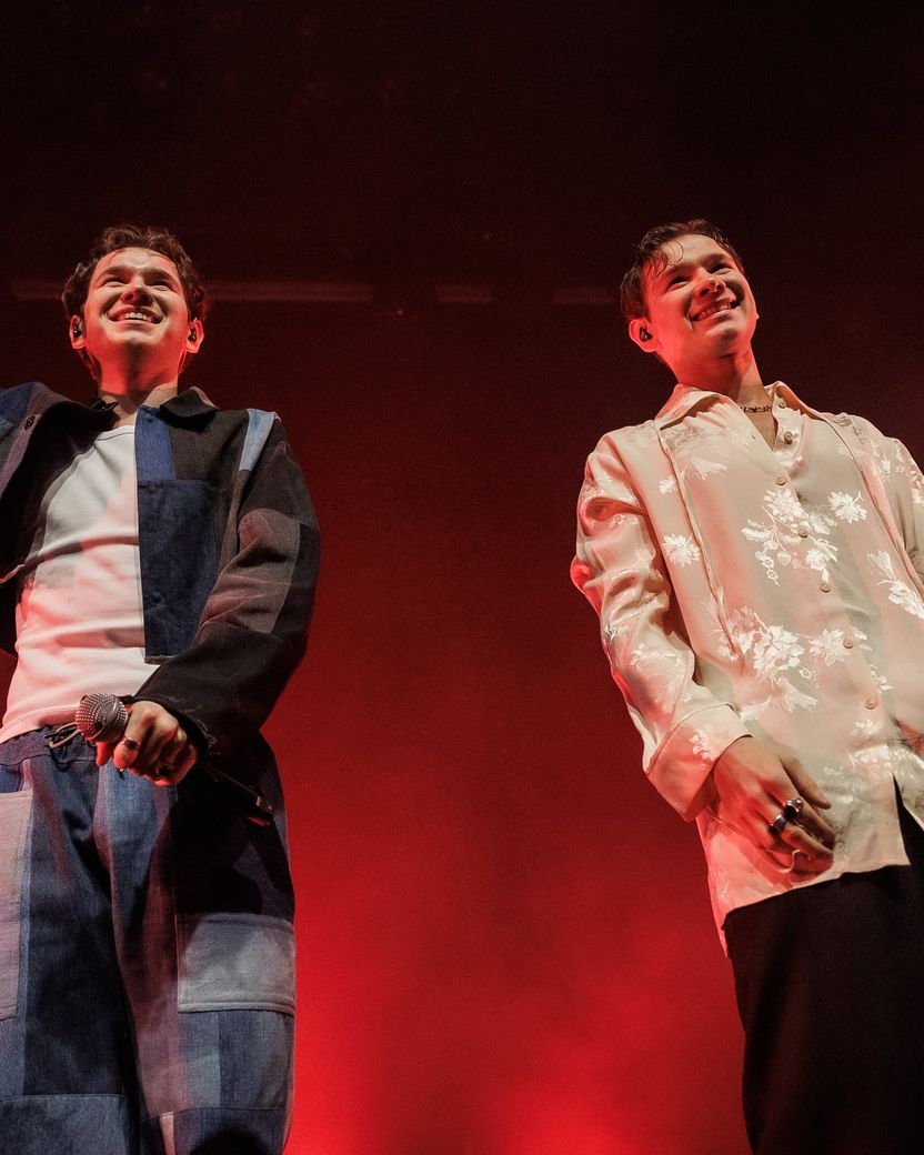 Marcus & Martinus performing at Nordic Eurovision Party in 2024