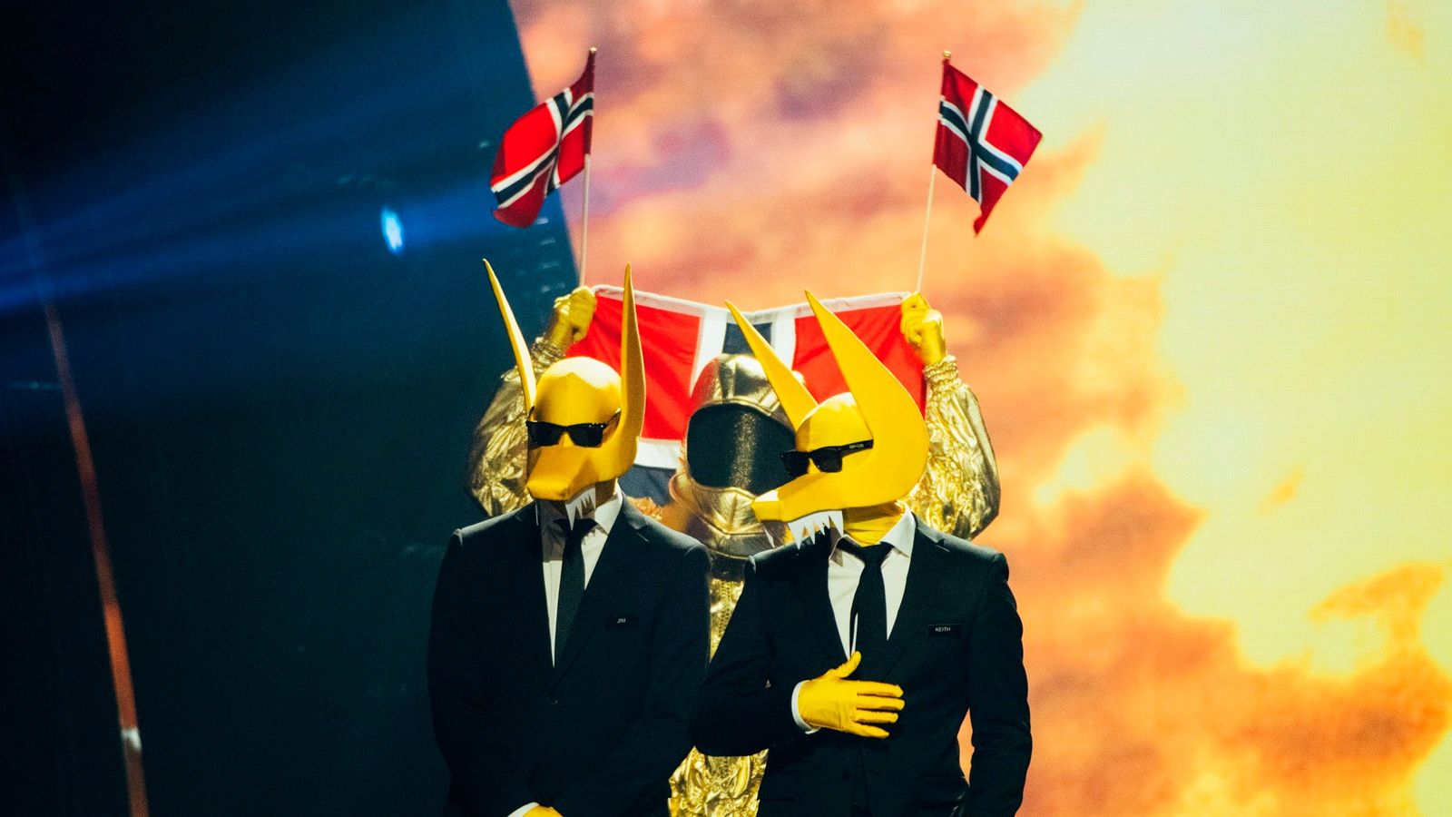 Norway’s Subwoolfer at the Eurovision Song Contest 2022 Grand Final 