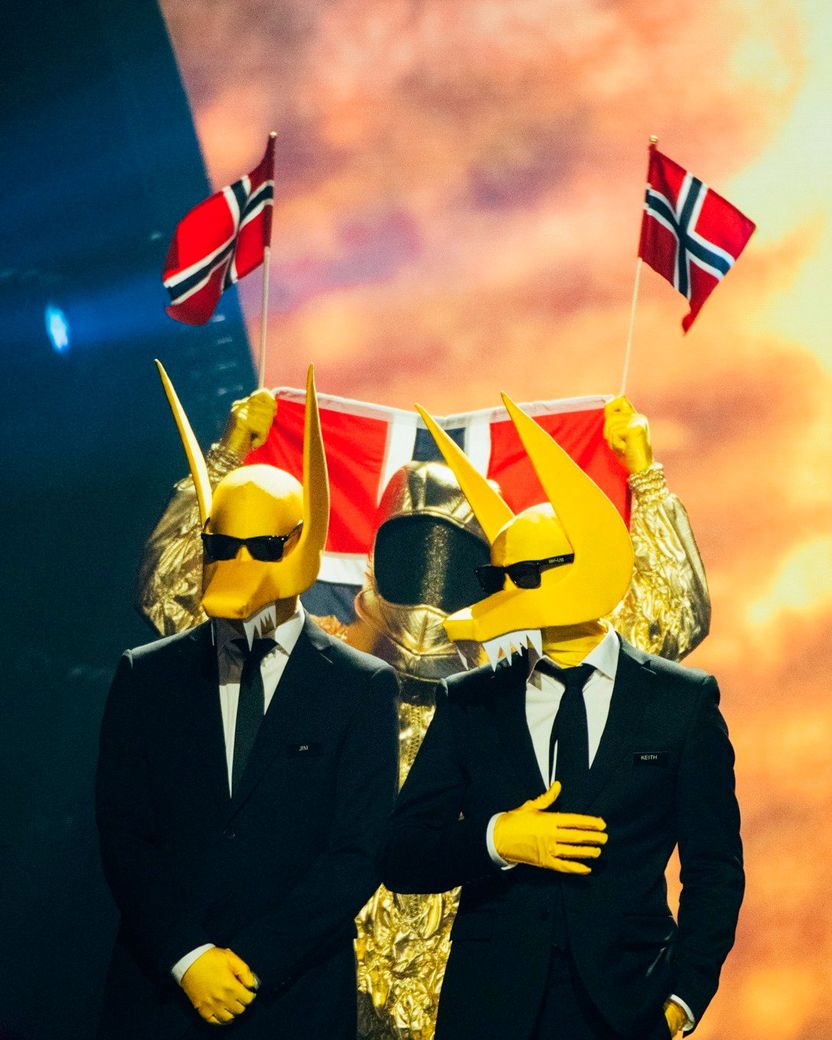 Norway’s Subwoolfer at the Eurovision Song Contest 2022 Grand Final 