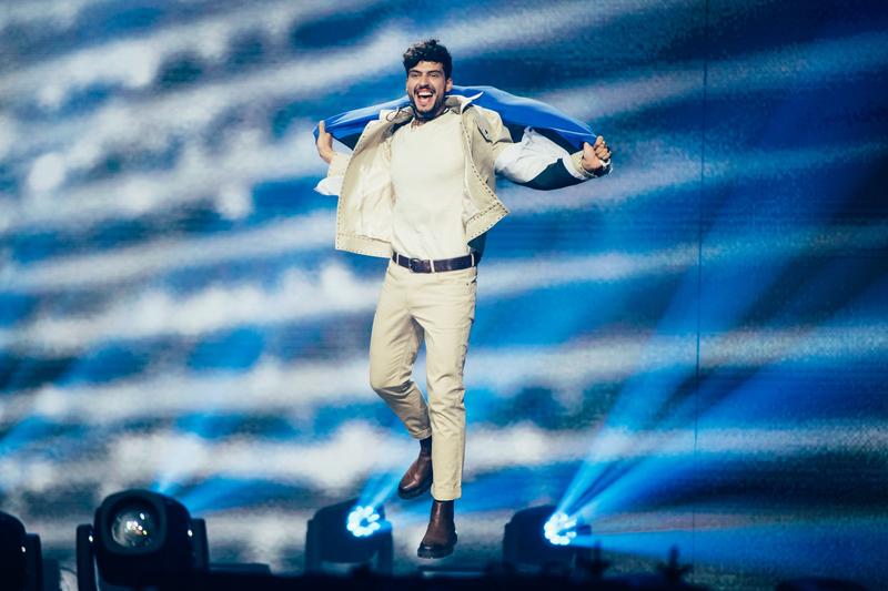 Estonia’s Stefan at the Eurovision Song Contest 2022 Grand Final 