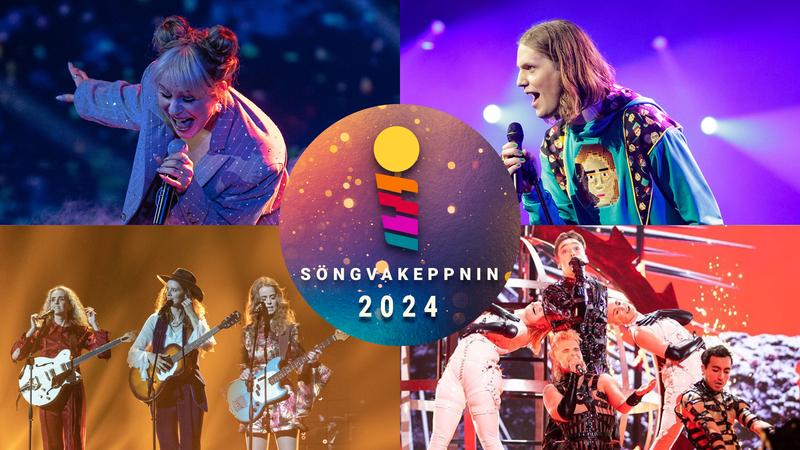 The four most recent winners of Söngvakeppnin in Iceland