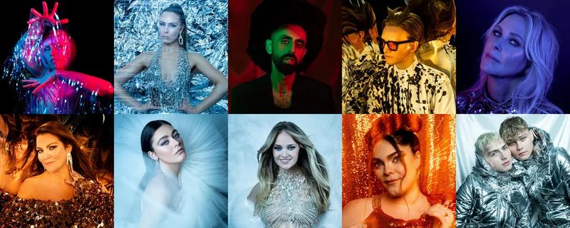 The 10 artists competing in Söngvakeppnin 2024