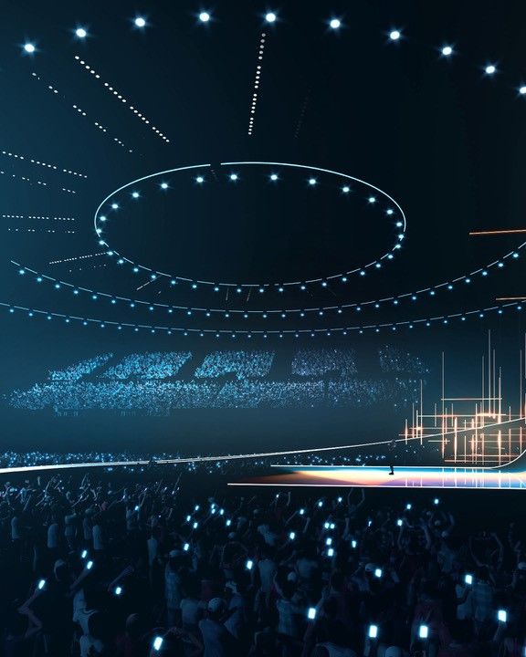 The stage design for Vienna 2026
