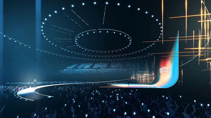 The stage design for Vienna 2026