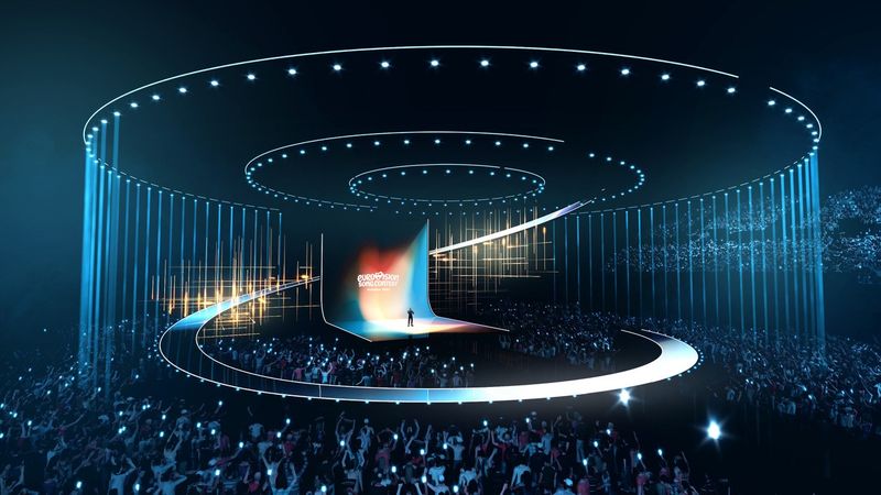 The stage design for Vienna 2026