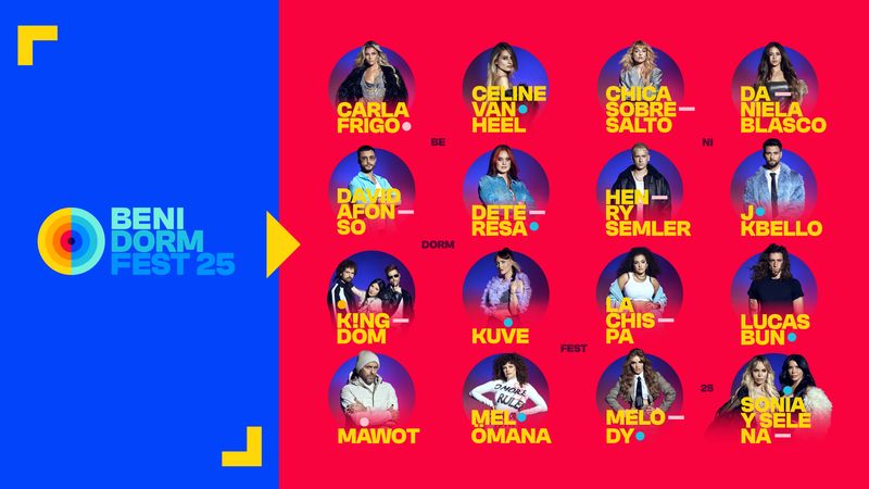The participants of Benidorm Fest 2025