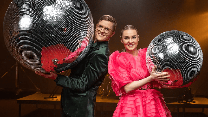 Our hosts for the Eesti Laul final, Tõnis Niinemetsa and Grete Kuld