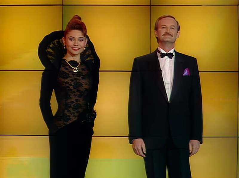 Jacques Deschenaux and Lolita Morena were our hosts for Lausanne 1989