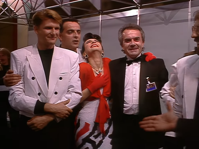 The band Riva took the Contest to Zagreb in 1990