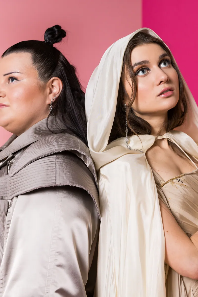 alyona alyona & Jerry Heil from Ukraine in the Eurovision Song Contest 2024 official portrait studio