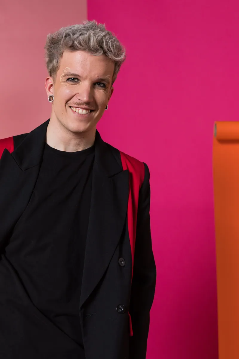 Baby Lasagna from Croatia in the Eurovision Song Contest 2024 official portrait studio