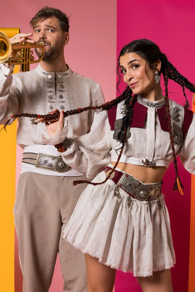 LADANIVA from Armenia in the Eurovision Song Contest 2024 official portrait studio