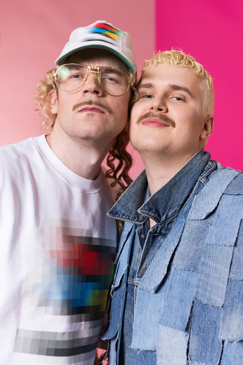 Windows95man from Finland in the Eurovision Song Contest 2024 official portrait studio