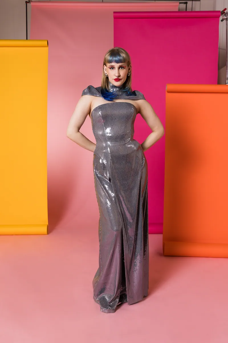 Aiko from Czechia in the Eurovision Song Contest 2024 official portrait studio