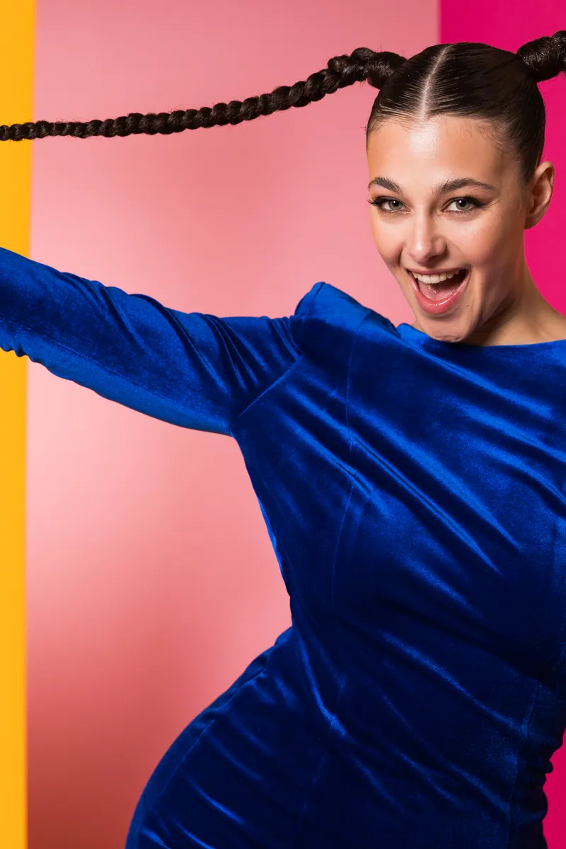 TALI from Luxembourg in the Eurovision Song Contest 2024 official portrait studio