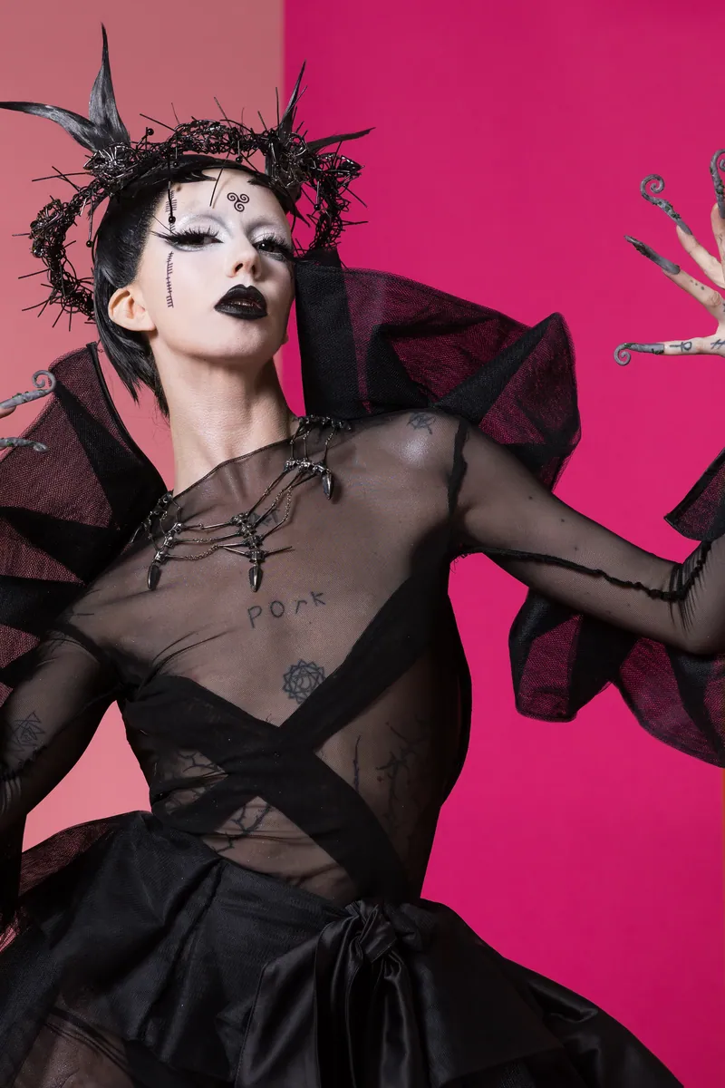 Bambie Thug from Ireland in the Eurovision Song Contest 2024 official portrait studio